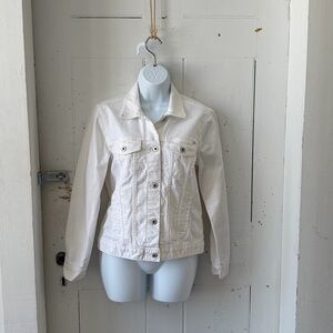 Lucky Brand Off-White Classic Denim Jean Jacket
